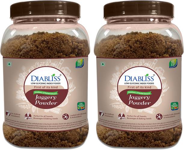 DiaBliss Low Glycemic Index GI Jaggery Powder - Pack of 2 Powder Jaggery