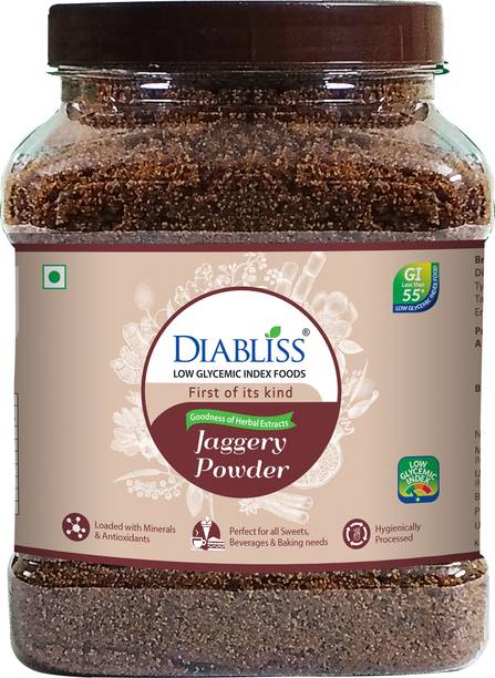 DiaBliss Low GI Jaggery Powder | Goodness of Herbal Extracts | Traditionally Made Sweetener