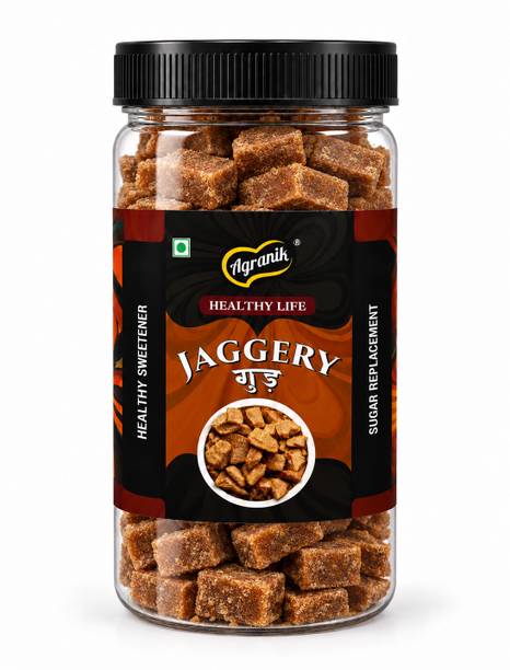 Agranik Jaggery Cubes (Gud) | 100% Natural and Chemical Free, Perfect Dessert Cubes Jaggery