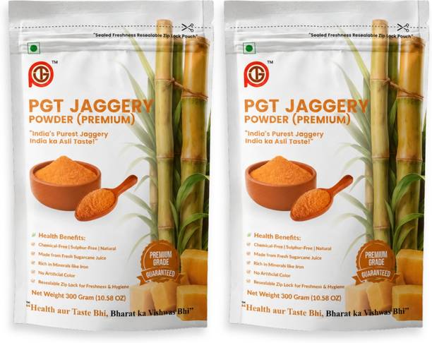pgt Jaggery Powder | Premium Chemical-Free Gur | Natural Sulphur-Free Sweetener Powder Jaggery