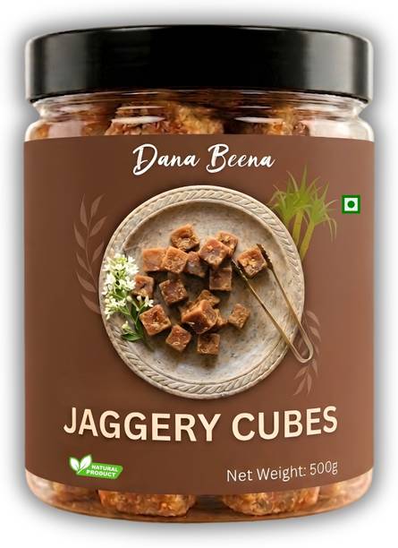 Dana Beena Jaggery Cubes | Pure Desi Gud | Chemical Free | Rich in Iron |Sugar Alternative Cubes Jaggery