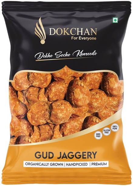 दोकचन Chemical Free Jaggery 400g Natural Jaggery 100% Pure And Natural Gur 400Grams गुड़