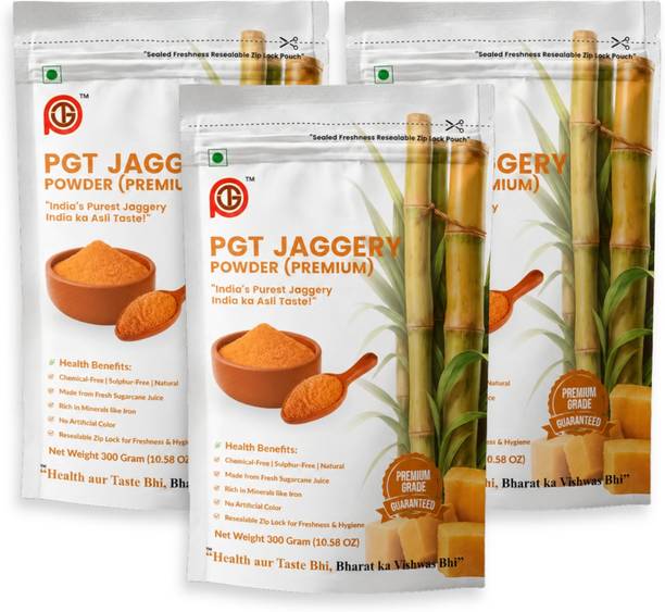 pgt Powder | Premium Chemical-Free Gur | Natural Sulphur-Free Sweetener Powder Jaggery