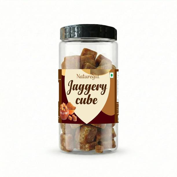 NatureGut Pure & Natural Jaggery Cubes | Unrefined Gur Cubes Cubes Jaggery