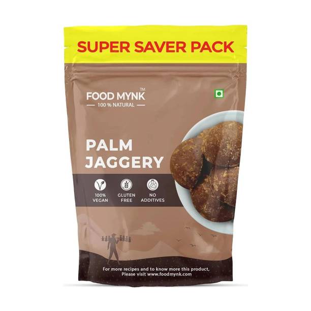 FOOD MYNK Palm Jaggery | Karupatti | Thati Bellam | Khejur Gur | Patali Gur Block Jaggery
