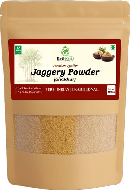 Earthkind Premium Natural Jaggery Powder | Pure & Unrefined | Chemical-Free, Mineral-Rich Powder Jaggery