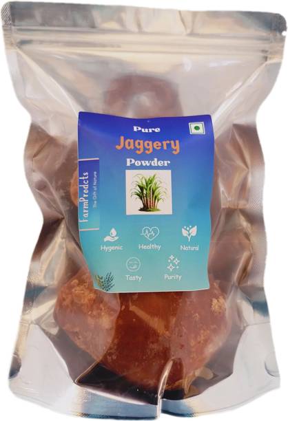 FarmProdcts Natural Jaggery Blocks (Pack of 3) | 100% Raw and Pure Gur/Gud/Nattu Sakkarai Powder Jaggery