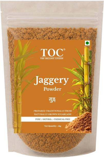 The Organic Citizen Organic Jaggery Powder 1Kg | Pure Sugarcane Gur (Gud) Powder Jaggery