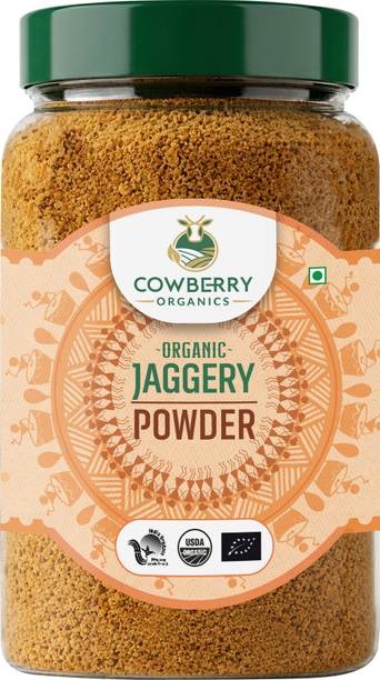 COWBERRY Jaggery Powder | 100% Organic | Natural Sweetener | Lab-Tested 252+ Chemicals Powder Jaggery