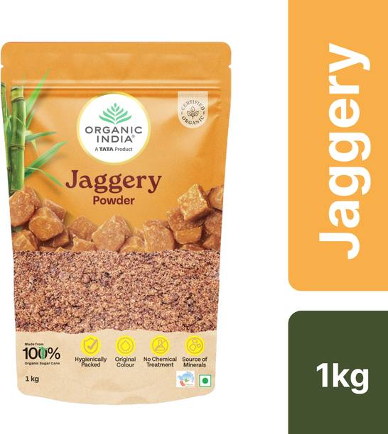 ORGANIC INDIA Jaggery Powder 1kg | 100% Natural Gur Powder | Chemical Free | Powder Jaggery