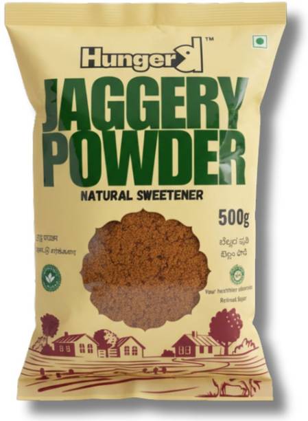 Hungerd Pure Jaggery Powder (500G) || Natural Sweetener || Rich in Nutrients Powder Jaggery