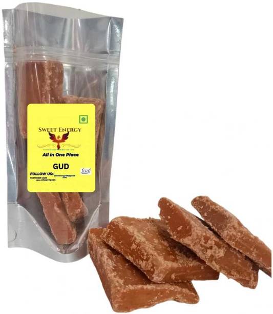 SWEETENERGY Jaggery Cubes & Gud Natural Gur Bheli Block Jaggery for Healthy Sweetness Cubes Jaggery