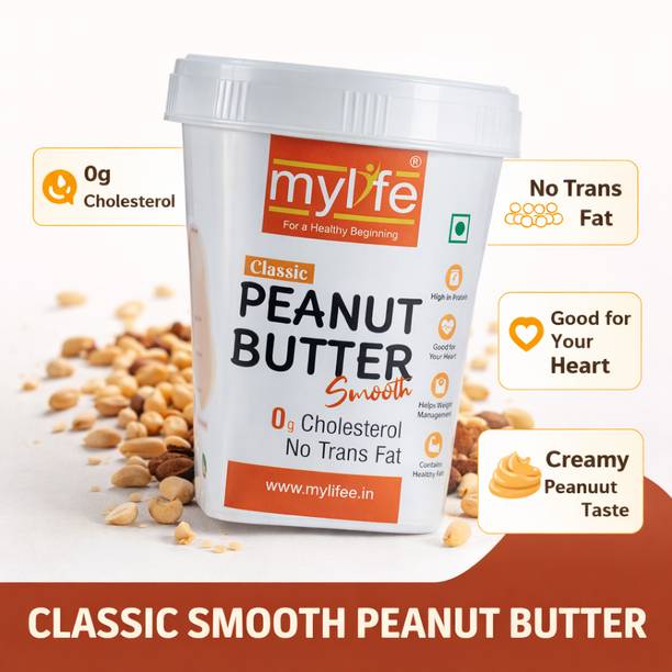 Mylife Classic Smooth Peanut Butter - Creamy & Delicious Spread for Healthy Snacks