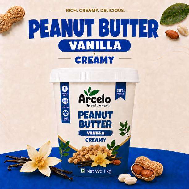 Arcelo Vanilla Creamy Peanut Butter, 28g Protein