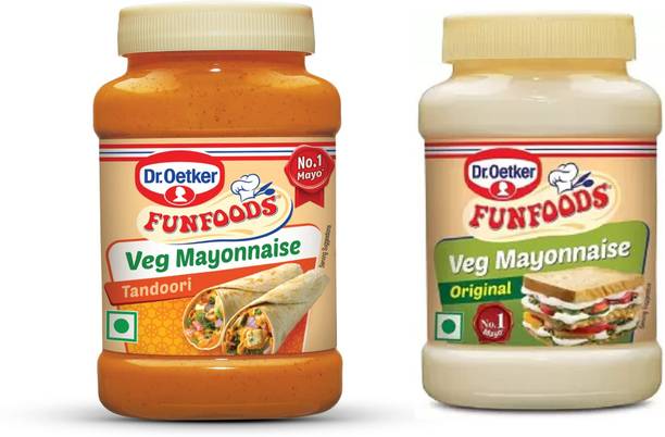 FUNFOODS VEG MAYONNAISE + TANDOORI MAYONNAISE