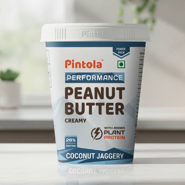 Pintola Coconut Jaggery Performance Series Peanut Butter (Creamy) | Vegan Protein