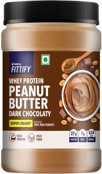 Saffola Fittify Whey Protein Peanut Butter Dark Chocolaty Super Creamy 1250 g
