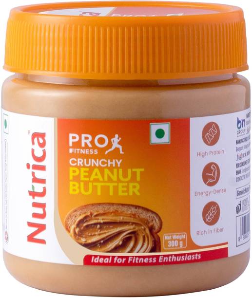 Nutrica Pro-Fitness Crunchy Peanut Butter | Crunchy Texture | Roasted Peanuts | 300gm