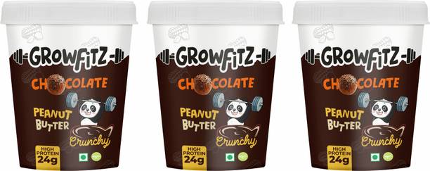 Growfitz Peanut Butter Chocolate | 24g Protein | Zero Added Sugar | Rich in Fibre