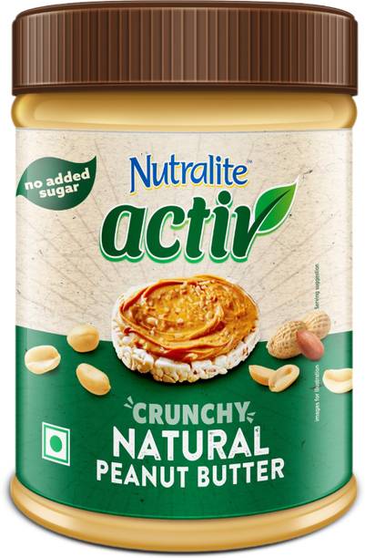Nutralite Activ Peanut Butter, Plant based protein source, Natural Crunchy