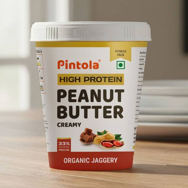 Pintola High Protein Peanut Butter (Organic Jaggery) (Creamy)
