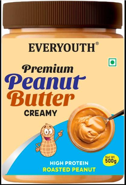 everyouth Peanut Butter Creamy| 26g Protein | Non GMO | Zero Cholesterol