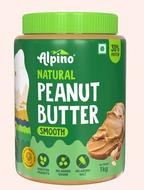 ALPINO Natural Peanut Butter Smooth Unsweetened