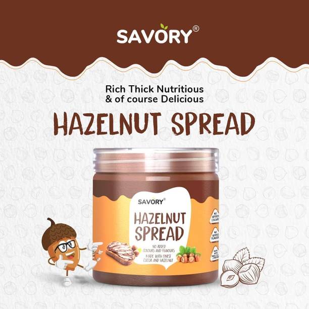 Savory Chocolate Hazelnut Spread | Made with Finest Cocoa & Hazelnuts | Ready to Eat |