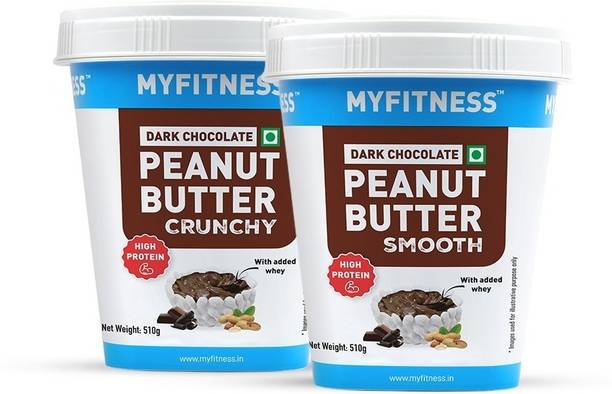 MYFITNESS Dark Chocolate Smooth & Dark Chocolate Crunchy | Combo