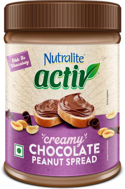 Nutralite Activ Peanut Butter, Plant based protein source, Chocolate Creamy