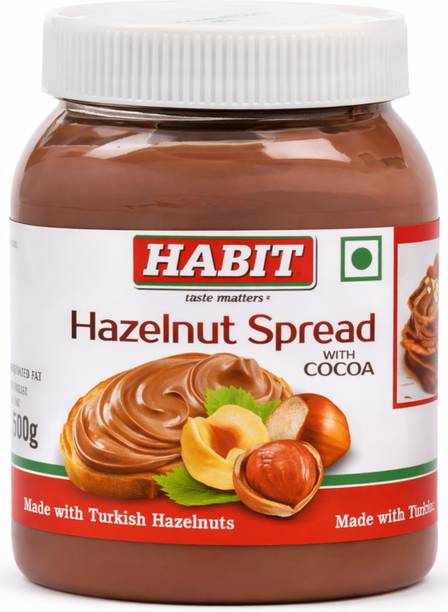 HABIT Hazelnut Spread with Cocoa – 500g x Pack of 1 Perfect for Desserts, Milkshakes