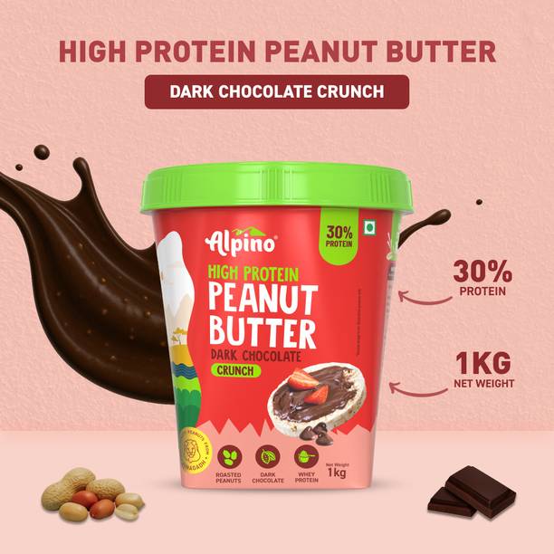 ALPINO High Protein Dark Chocolate Peanut Butter Crunchy