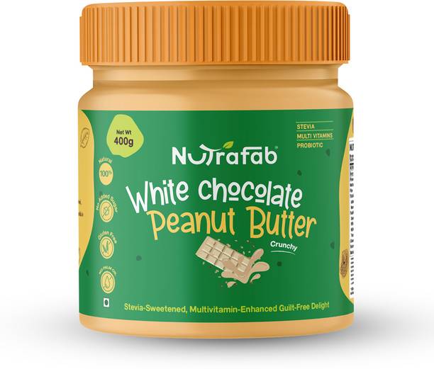 Nutrafab White Chocolate Protein Peanut Butter Crispy Spread High Protein No Sugar