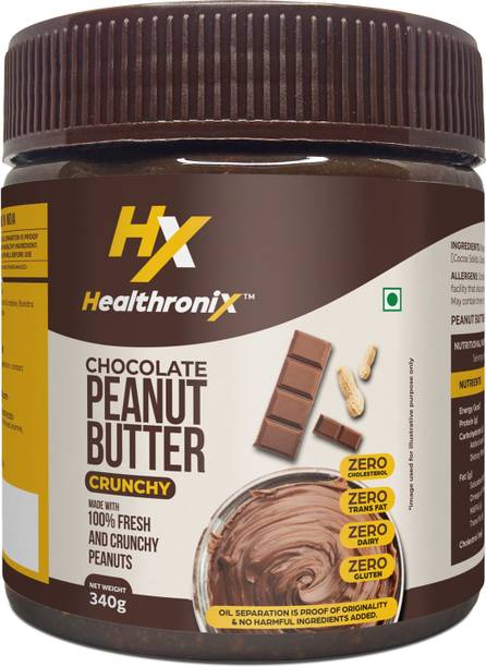 Healthronix Chocolate Crunchy Peanut Butter, 340 g