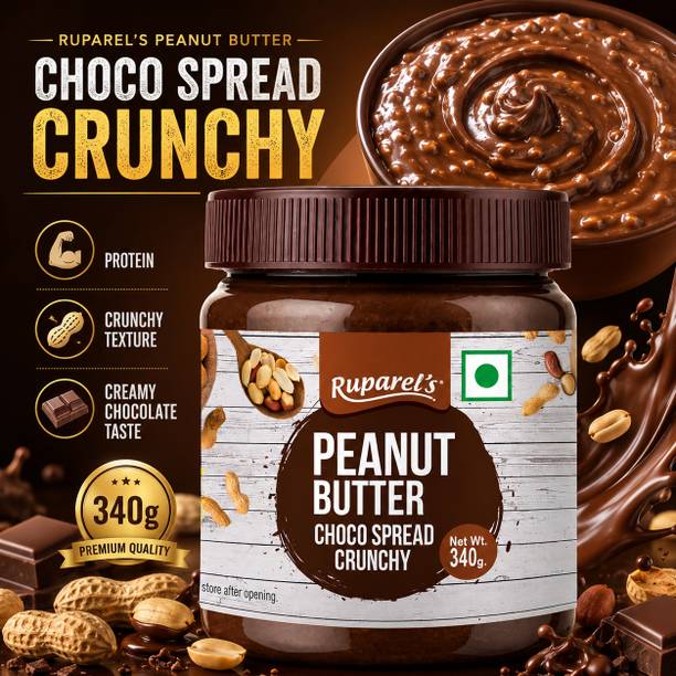 ruparel's PEANUT BUTTER CHOCO SPREAD CRUNCHY CHOCOLATE CRUNCHY TASTY & HEALTHY