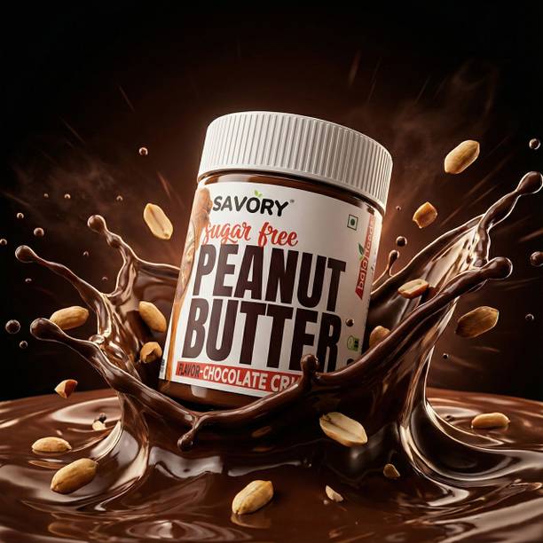 Savory Chocolate Crunchy Peanut Butter (Sugar-Free) with Added Whey | Chocolate Spread