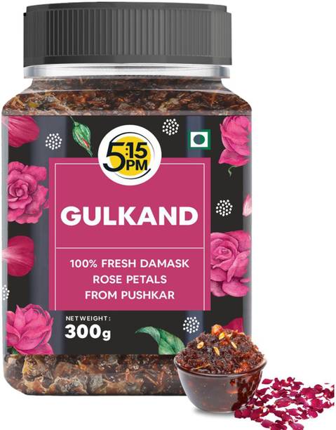 5:15PM Gulkand 300gm | Premium Rose Petal Jam | Sun cooked Damask Rose Gulkand
