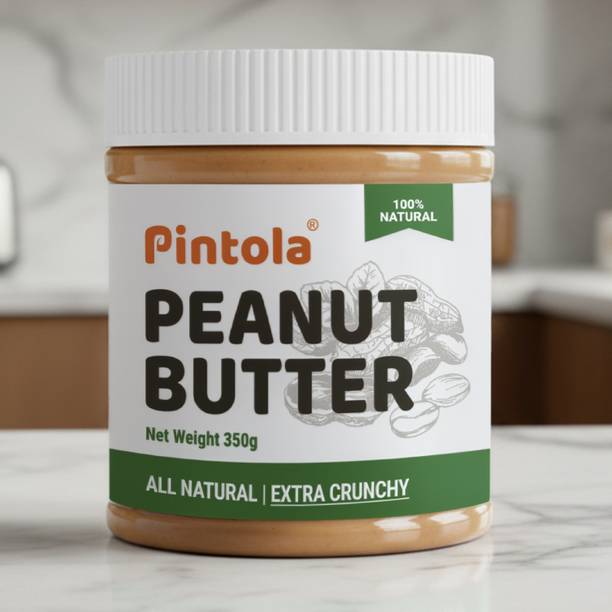 Pintola All Natural Peanut Butter (EXTRA Crunchy) (Unsweetened, Non-GMO, Gluten Free)