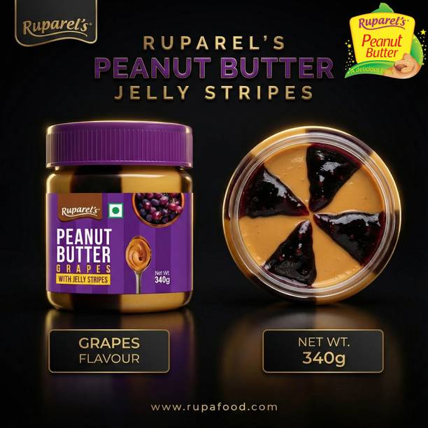 ruparel's Ruparel Peanut Butter Grapes with Jelly Stripes