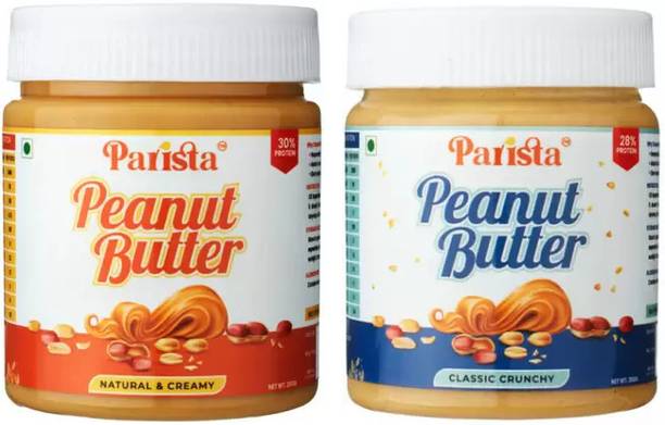 Parista Natural Peanut Butter Creamy Crunchy |High Protein|High Fiber|No Cholestrol