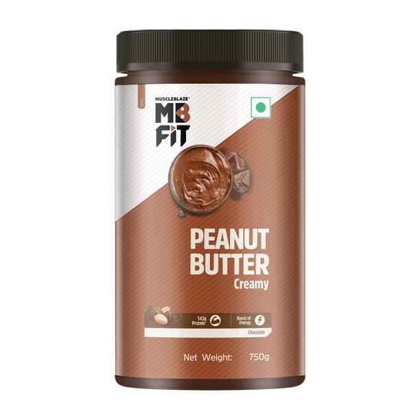 MUSCLEBLAZE Chocolate Peanut Butter, Creamy, High Protein, No Trans Fat, Energy Booster