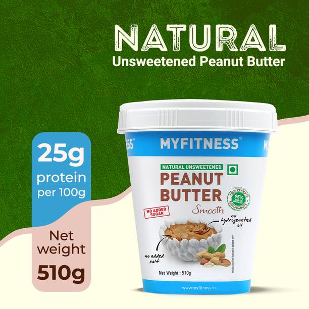 MYFITNESS All Natural Unsweetened Peanut Butter Smooth