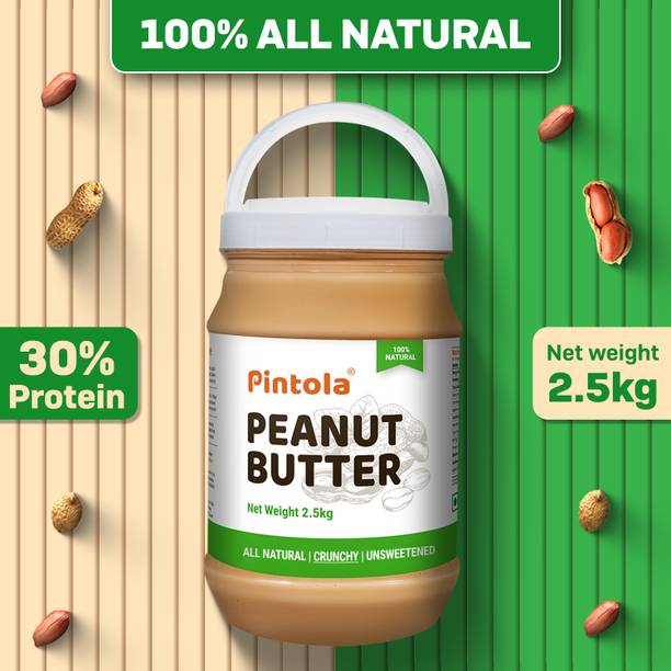 पिंटोला All Natural Peanut Butter (Crunchy) (Unsweetened) 2.5 kg