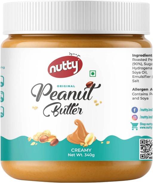 Nutty Peanut Butter Creamy, From Roasted Peanuts, Flavored Peanut Butter 340g