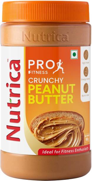 Nutrica Pro-Fitness Crunchy Peanut Butter | Crunchy Texture | Roasted Peanuts | 900gm