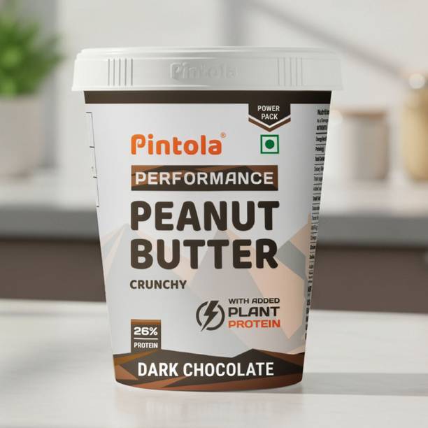 Pintola Dark Chocolate Performance Series Peanut Butter (Crunchy) | Vegan Protein