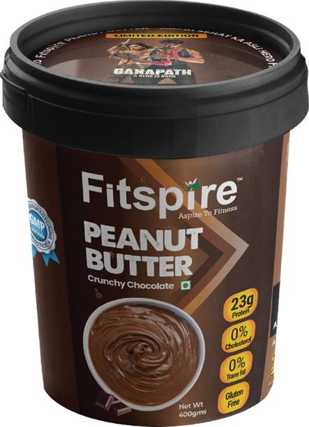 Fitspire Peanut Butter 100% Roasted Crunchy Chocolate| 23g Protein | 0% Cholesterol|