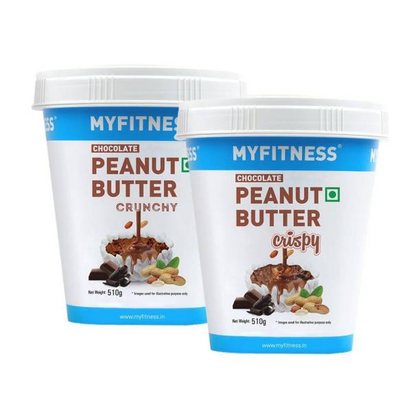 MYFITNESS Chocolate Crunchy & Chocolate Crispy Peanut Butter | Combo