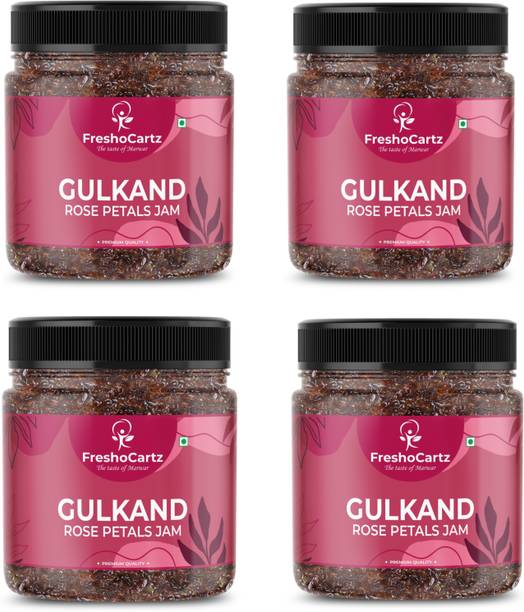 FreshoCartz Natural & Organic Himalayan Gulkand - Rose Petals Jam | Rose Jam | Sweet Gulkand