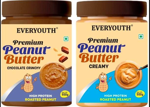 everyouth Peanut Butter Chocolate Crunchy & Creamy|Zero Cholesterol|26g |